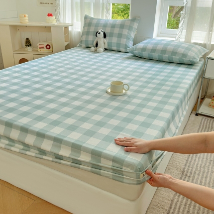 91家纺网 家纺一手货源 找家纺 （总）莱登卡奴 新款A类100%全棉老粗布单品系列-床笠