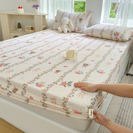 91家纺网 家纺一手货源 找家纺 （总）莱登卡奴 新款A类100%全棉老粗布单品系列-床笠