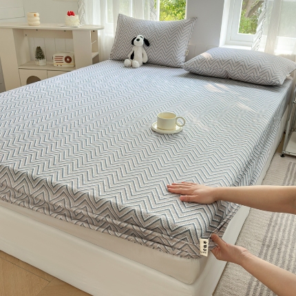 91家纺网 家纺一手货源 找家纺 （总）莱登卡奴 新款A类100%全棉老粗布单品系列-床笠