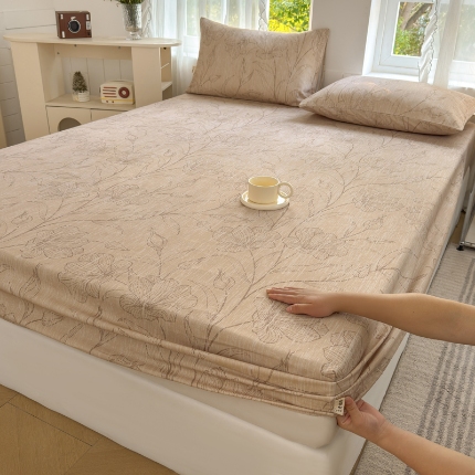 91家纺网 家纺一手货源 找家纺 （总）莱登卡奴 新款A类100%全棉老粗布单品系列-床笠