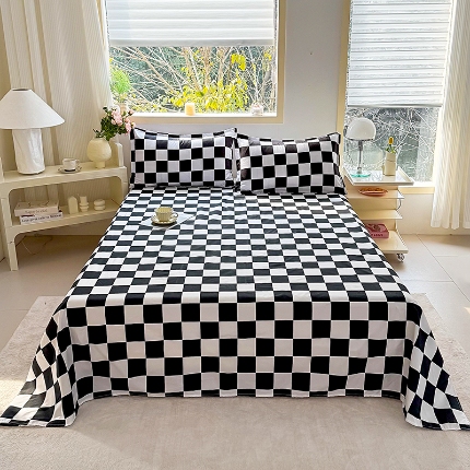 91家纺网 家纺一手货源 找家纺 （总）梵巢家纺 2025新款加厚芦荟棉床单磨毛化纤床单