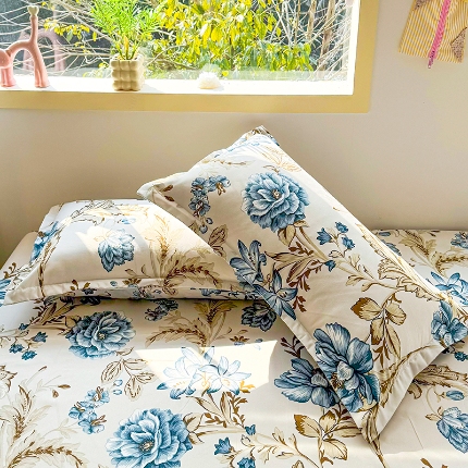 91家纺网 家纺一手货源 找家纺 （总）梵巢 家纺芦荟棉枕套磨毛化纤枕套48*74cm