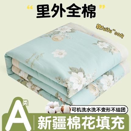 91家纺网 家纺一手货源 找家纺 （总）恬思语家纺 2025新款全棉印花棉花夏被
