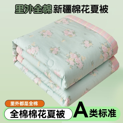 91家纺网 家纺一手货源 找家纺 （总）恬思语家纺 2025新款全棉印花棉花夏被