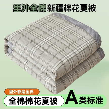 91家纺网 家纺一手货源 找家纺 恬思语家纺 2025新款全棉印花棉花夏被城市生活
