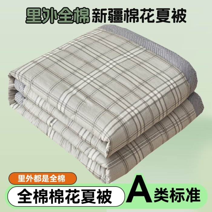 91家纺网 家纺一手货源 找家纺 恬思语家纺 2025新款全棉印花棉花夏被城市生活