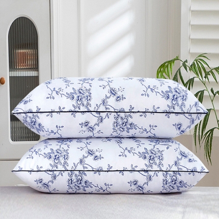 91家纺网 家纺一手货源 找家纺 兴丝露枕芯 印花舒适枕 枕头学生枕 磨毛枕芯 印花枕头 网销赠品 高弹舒适枕