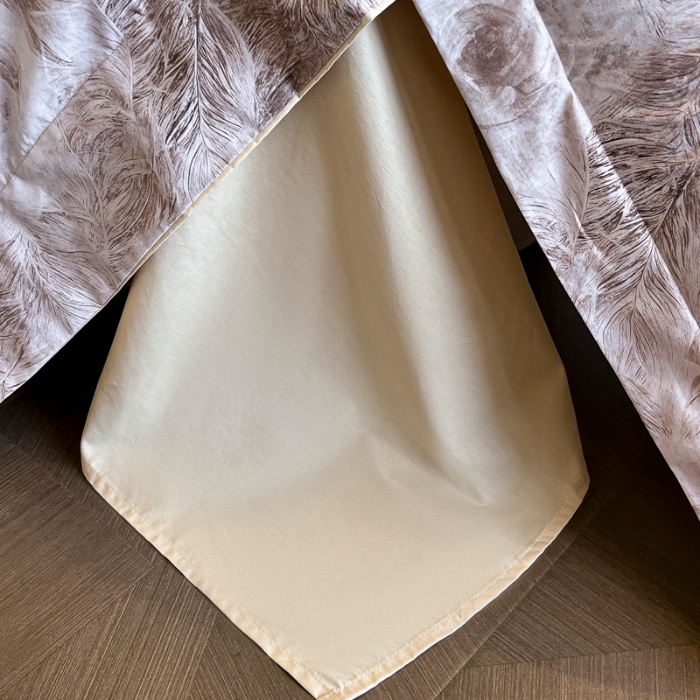 91家纺网 家纺一手货源 找家纺 （总）（控价）2025新款 专版花型 高克重A类 全棉长绒棉数码印花四件套-秘密花园