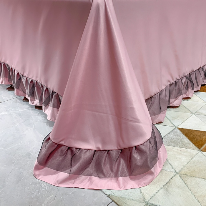 91家纺网 家纺一手货源 找家纺 （总）2025新款韩式水洗真丝四件套针织棉泡泡棉纯棉全棉四件套