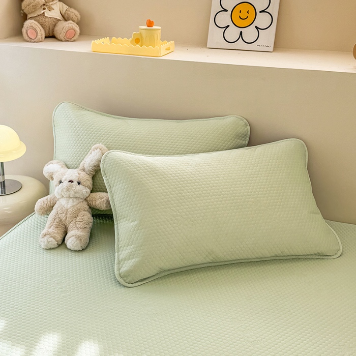 91家纺网 家纺一手货源 找家纺 （总）阿亮家居 2025新款凉席凉豆豆单包边可水席单凉席三件套冰豆豆席