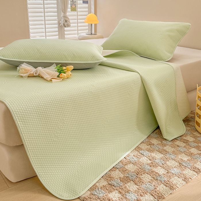 91家纺网 家纺一手货源 找家纺 （总）阿亮家居 2025新款凉席凉豆豆单包边可水席单凉席三件套冰豆豆席