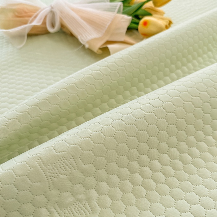 91家纺网 家纺一手货源 找家纺 阿亮家居 2025新款凉席凉豆豆单包边可水席单凉席三件套冰豆豆席 小米粒清新绿床席款