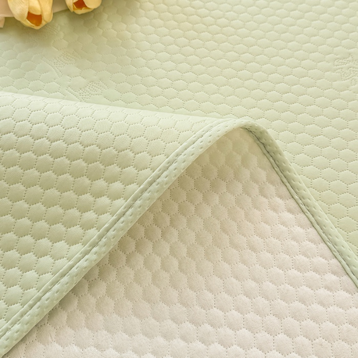 91家纺网 家纺一手货源 找家纺 阿亮家居 2025新款凉席凉豆豆单包边可水席单凉席三件套冰豆豆席 小米粒清新绿床席款