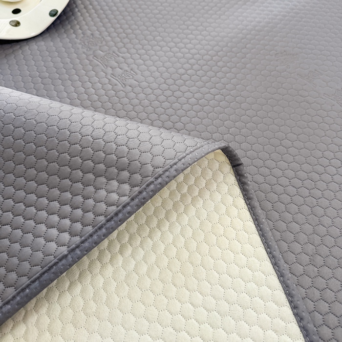 91家纺网 家纺一手货源 找家纺 阿亮家居 2025新款凉席凉豆豆单包边可水席单凉席三件套冰豆豆席 小米粒深海灰床席款