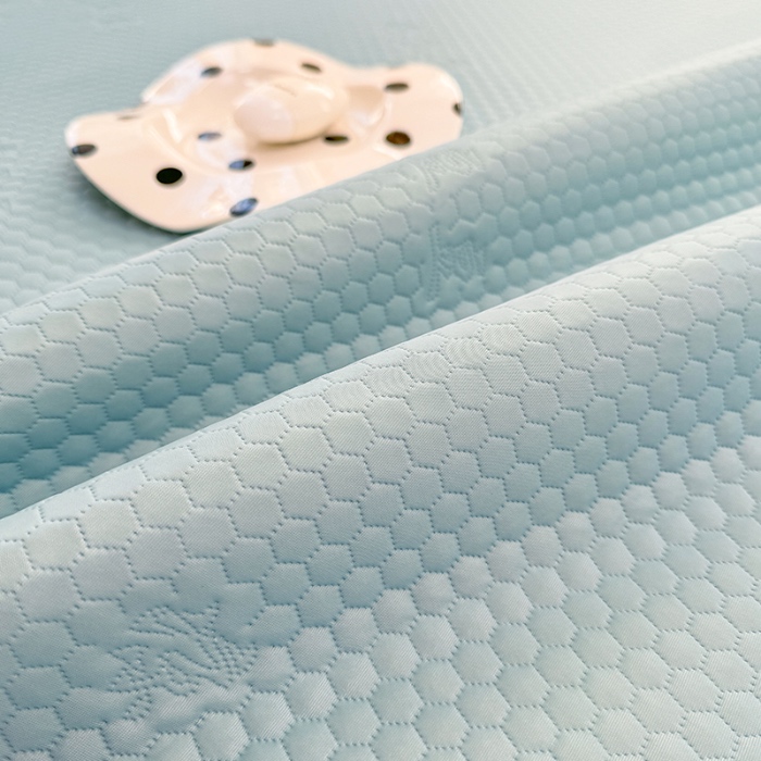 91家纺网 家纺一手货源 找家纺 阿亮家居 2025新款凉席凉豆豆单包边可水席单凉席三件套冰豆豆席 小米粒天空蓝床席款