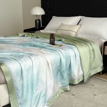 91家纺网 家纺一手货源 找家纺 总  雅高 2025清仓特价60s奥地利兰精天丝蚕丝抗菌夏被凉感丝滑夏凉被莱赛尔空调被被子被芯