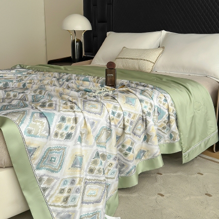 91家纺网 家纺一手货源 找家纺 总  雅高 2025清仓特价60s奥地利兰精天丝蚕丝抗菌夏被凉感丝滑夏凉被莱赛尔空调被被子被芯