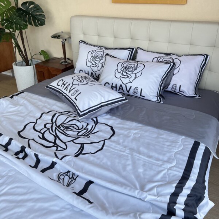 91家纺网 家纺一手货源 找家纺 （总）棉生活 2025新款大版水洗真丝数码夏被四件套