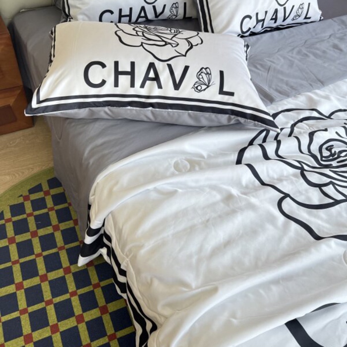 91家纺网 家纺一手货源 找家纺 （总）棉生活 2025新款大版水洗真丝数码夏被四件套