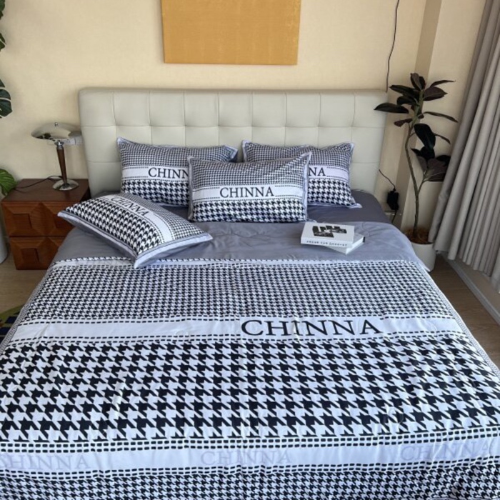 91家纺网 家纺一手货源 找家纺 棉生活 2025新款大版水洗真丝数码夏被四件套 伯尔