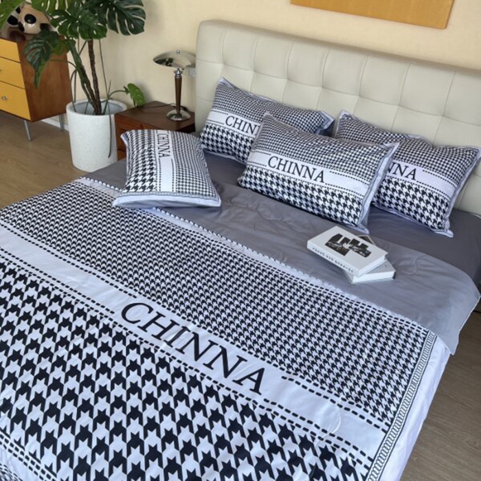 91家纺网 家纺一手货源 找家纺 棉生活 2025新款大版水洗真丝数码夏被四件套 伯尔