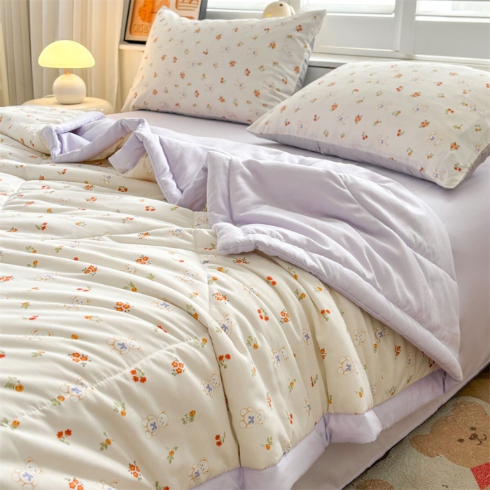 91家纺网 家纺一手货源 找家纺 （总）  壹张床  2025新款A类针织棉双层纱100%新疆棉花夏凉被《包检测》（提供买家秀）