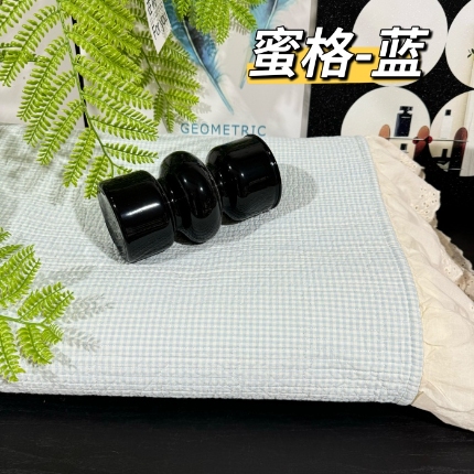 91家纺网 家纺一手货源 找家纺 （总）A类纯棉色织水洗棉床盖240*260CM全棉条纹三件套花边格子四季通用