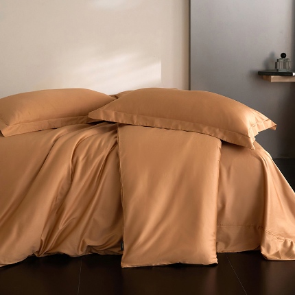 91家纺网 家纺一手货源 找家纺 （总）梧桐树 2025新款60s长绒棉全棉纯色双拼系列单被套