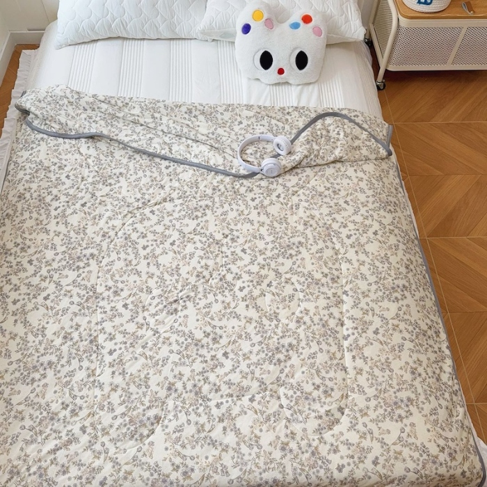 91家纺网 家纺一手货源 找家纺 兜米家居 2025夏季A类针织棉夏凉被小清新卡通双面针织棉空调被子被芯 花曦