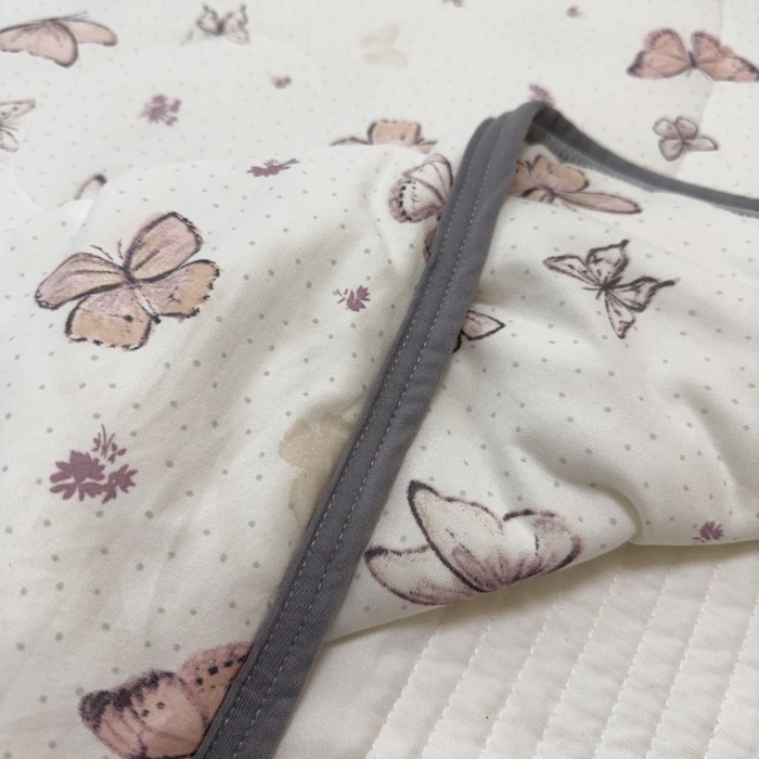 91家纺网 家纺一手货源 找家纺 兜米家居 2025夏季A类针织棉夏凉被小清新卡通双面针织棉空调被子被芯 小蝴蝶