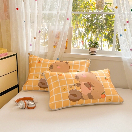 91家纺网 家纺一手货源 找家纺 （总）ds生活馆 2025新款大版卡通冰丝枕套