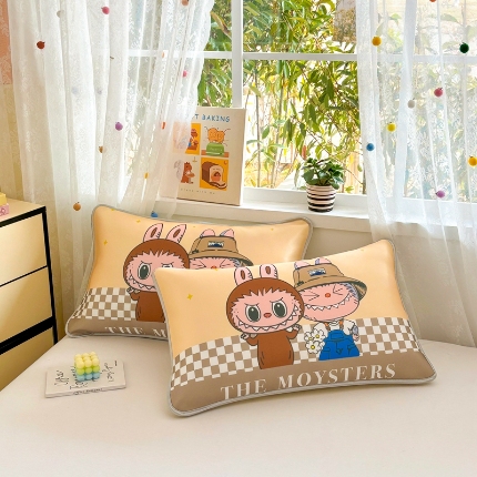 91家纺网 家纺一手货源 找家纺 （总）ds生活馆 2025新款大版卡通冰丝枕套