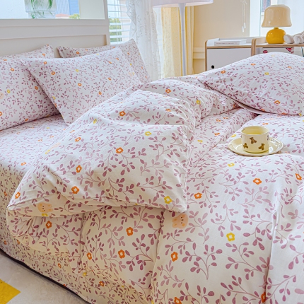 91家纺网 家纺一手货源 找家纺 （总）【苏东来】2025高端AA版有氧全棉双层纱 纯棉四件套纯棉双层纱四件套针织棉泡泡棉色织水洗棉四件套全棉四件套