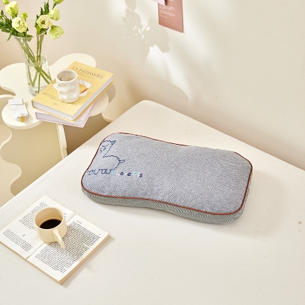 91家纺网 家纺一手货源 找家纺 （总）2025新款 萌宠羊驼全荞麦枕芯 甜荞麦无尘明目清热枕头学生成人枕芯