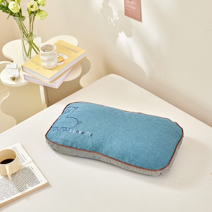 91家纺网 家纺一手货源 找家纺 （总）2025新款 萌宠羊驼全荞麦枕芯 甜荞麦无尘明目清热枕头学生成人枕芯