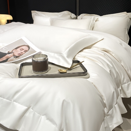 91家纺网 家纺一手货源 找家纺 （总）（总）星蕴家纺 2025新款纯色澳棉长绒棉摩卡系列四件套