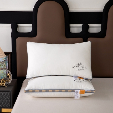 91家纺网 家纺一手货源 找家纺 （总）枕之坊2025新款全棉提花华夫格羽丝枕 枕头枕芯