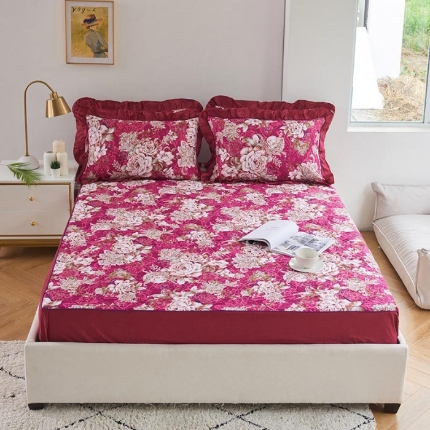 91家纺网 家纺一手货源 找家纺 （总）爱妮玖玖 单品床罩类11：全棉二合一床笠式床罩