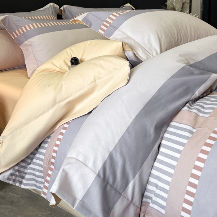 91家纺网 家纺一手货源 找家纺 （总）（控价）2025新款 专版花型 高克重A类 全棉长绒棉数码印花四件套-布拉格之恋