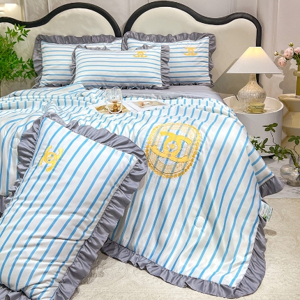 91家纺网 家纺一手货源 找家纺 （总）经年 2025新款水洗真丝韩版夏被浅夏系列