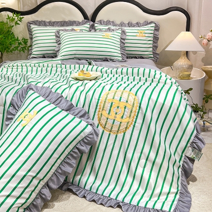 91家纺网 家纺一手货源 找家纺 （总）经年 2025新款水洗真丝韩版夏被浅夏系列