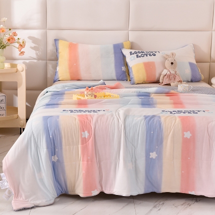 （总）经年 2025新款A类凉感丝豆豆夏被