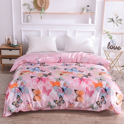 （总）经年 2025新款丝绸印花冰丝四件套-单被套