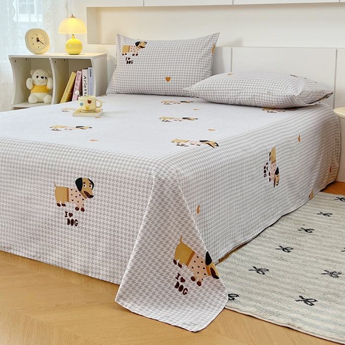 91家纺网 家纺一手货源 找家纺 （总）2025新夏凉被单缎条老粗布三件套床上用品