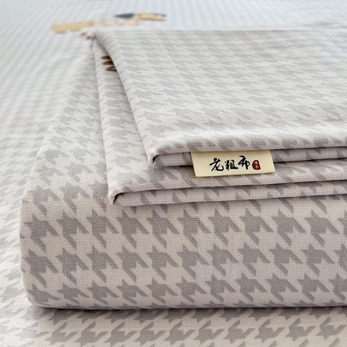 91家纺网 家纺一手货源 找家纺 （总）2025新夏凉被单缎条老粗布三件套床上用品