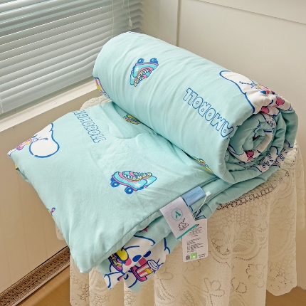 91家纺网 家纺一手货源 找家纺 （总）昊川家纺 2025新款三丽鸥A类水洗双层纱夏被夏凉被空调被