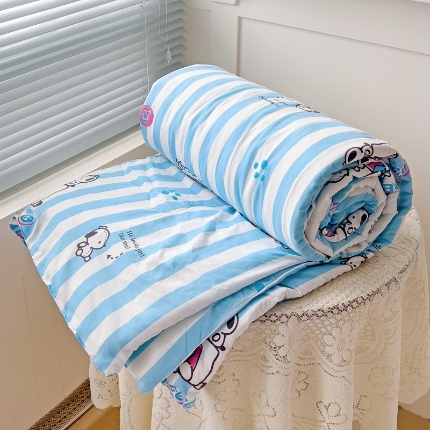 91家纺网 家纺一手货源 找家纺 （总）昊川家纺 2025新款三丽鸥A类水洗双层纱夏被夏凉被空调被