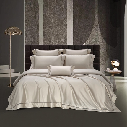 91家纺网 家纺一手货源 找家纺 （总）【2025】100S100支双股长绒棉镂空床单四件套100S/2*50S 500TC