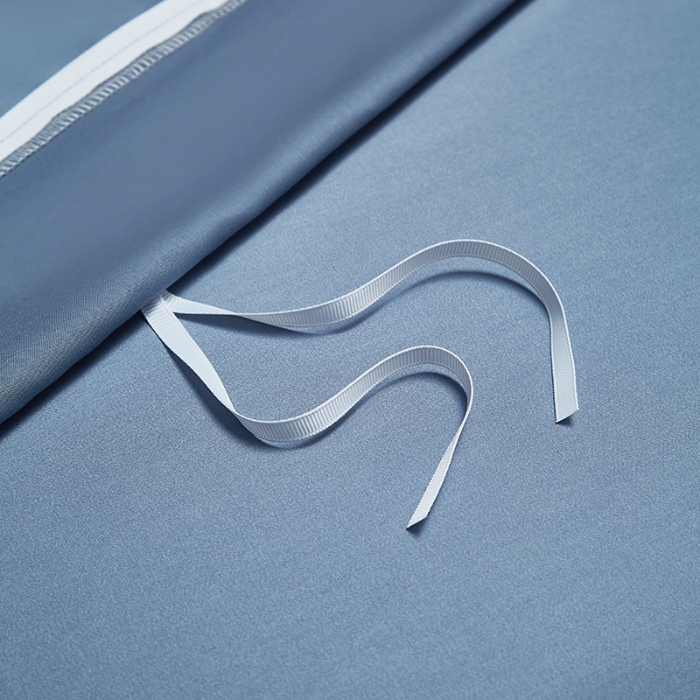 91家纺网 家纺一手货源 找家纺 【2025】100S100支双股长绒棉镂空床单四件套100S/2*50S 500TC 云墅德拉蓝 券后实付价最低720元