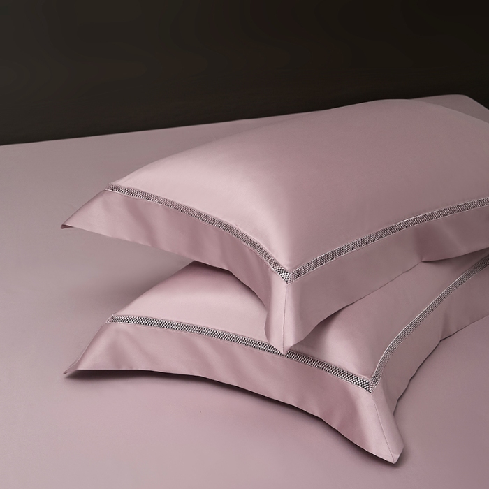 91家纺网 家纺一手货源 找家纺 【2025】100S100支双股长绒棉镂空床单四件套100S/2*50S 500TC 云墅优雅紫 券后实付价最低720元